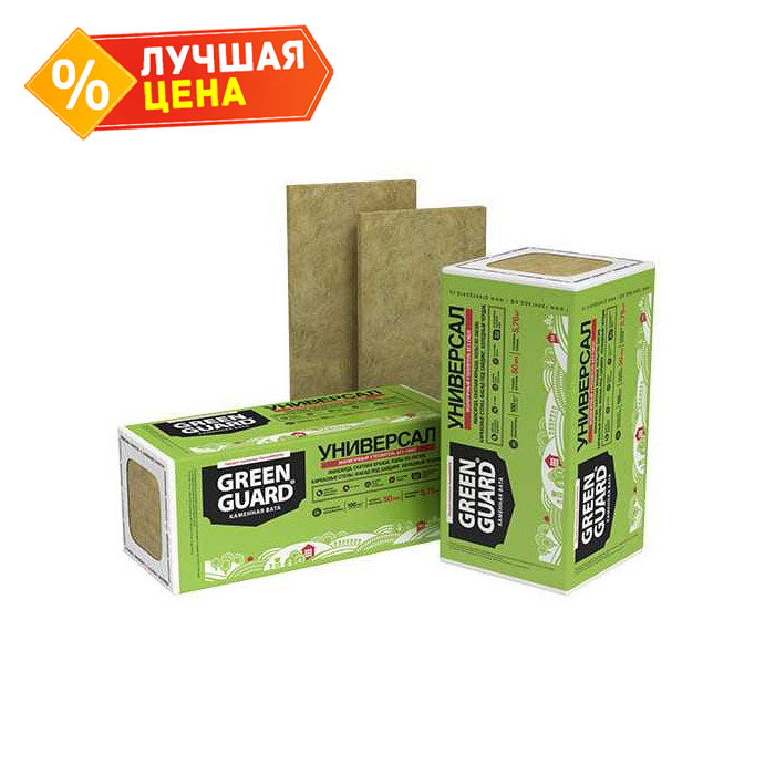 Базальтовая вата GreenGuard Универсал 170х600х1200